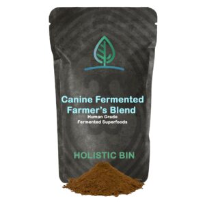 canine fermented farm superfood dog supplement | vitamin & mineral rich blend packed with dog digestive enzymes and probiotics | fermented spinach, pumpkin, blueberry, beets, & turmeric for dogs