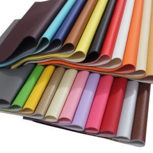 OZXCHIXU 22Pcs Faux Leather Sheets,8"x13.4"(20x34cm) Colored Faux PU Leather Sheets Upholstery Crafts Fabric for Bag Making, Hat Making, Hair Crafts Making, DIY Jewelry Making, Sewing, Shoe Making