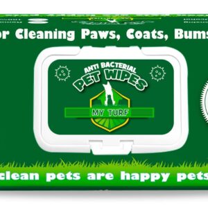 My Turf Unscented Dog Wipes – 100 pcs Pet Wipes for Paw Face Ears and Butt – Cat & Dog Wipes Cleaning – Kitten and Puppy Grooming Bath Wipes 6x8 Inch