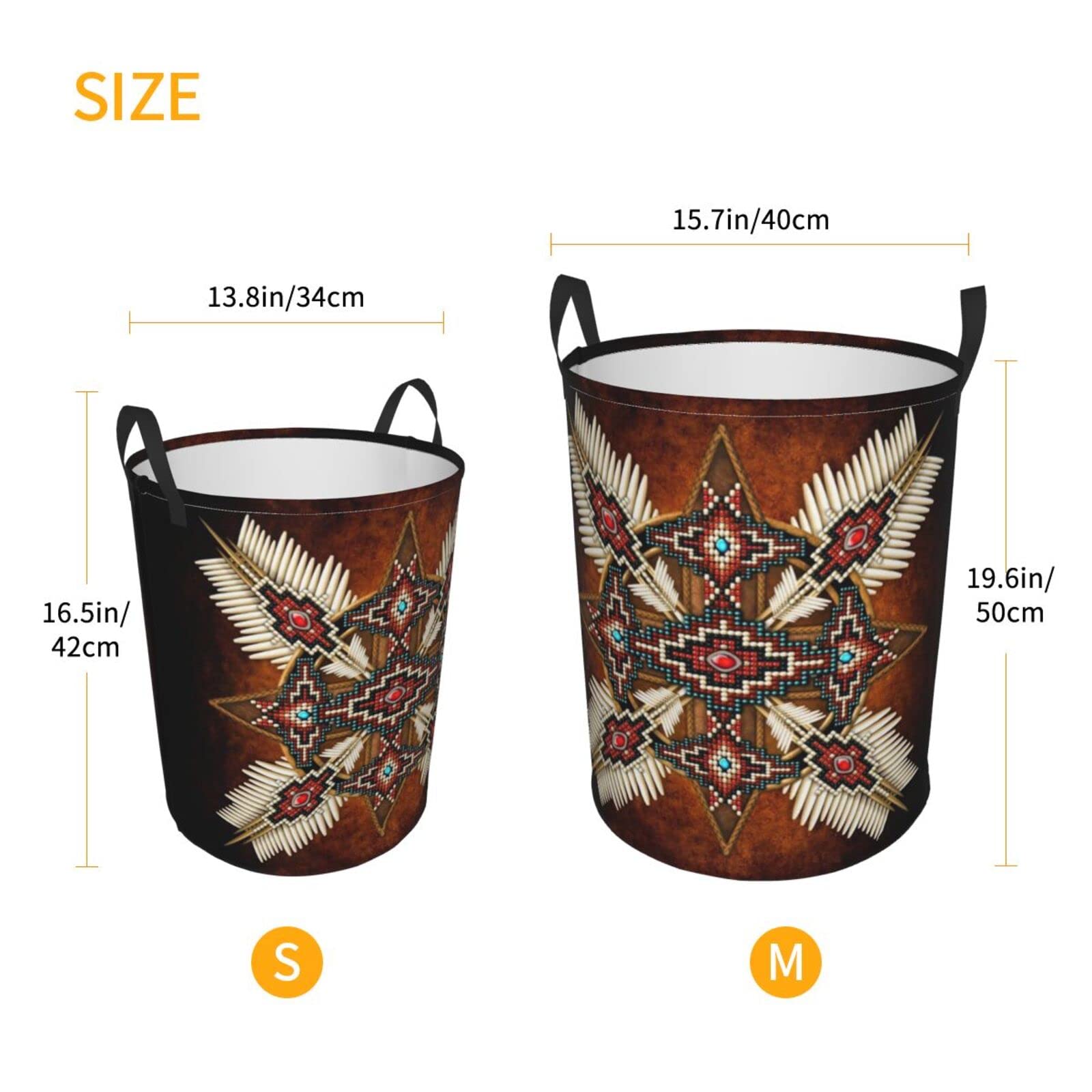 Native American Laundry Hamper Native Laundry Baskets Large Clothes Hampers Dirty Clothes Storage Hamper Bag