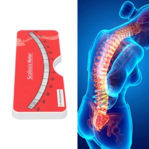 Scoliosis Testing Meter,Scoliosis Testing Meter, 0‑30° Testing Range Accurate Data Back Spine Diagnosis Meter Scoliosis Measuring Tool