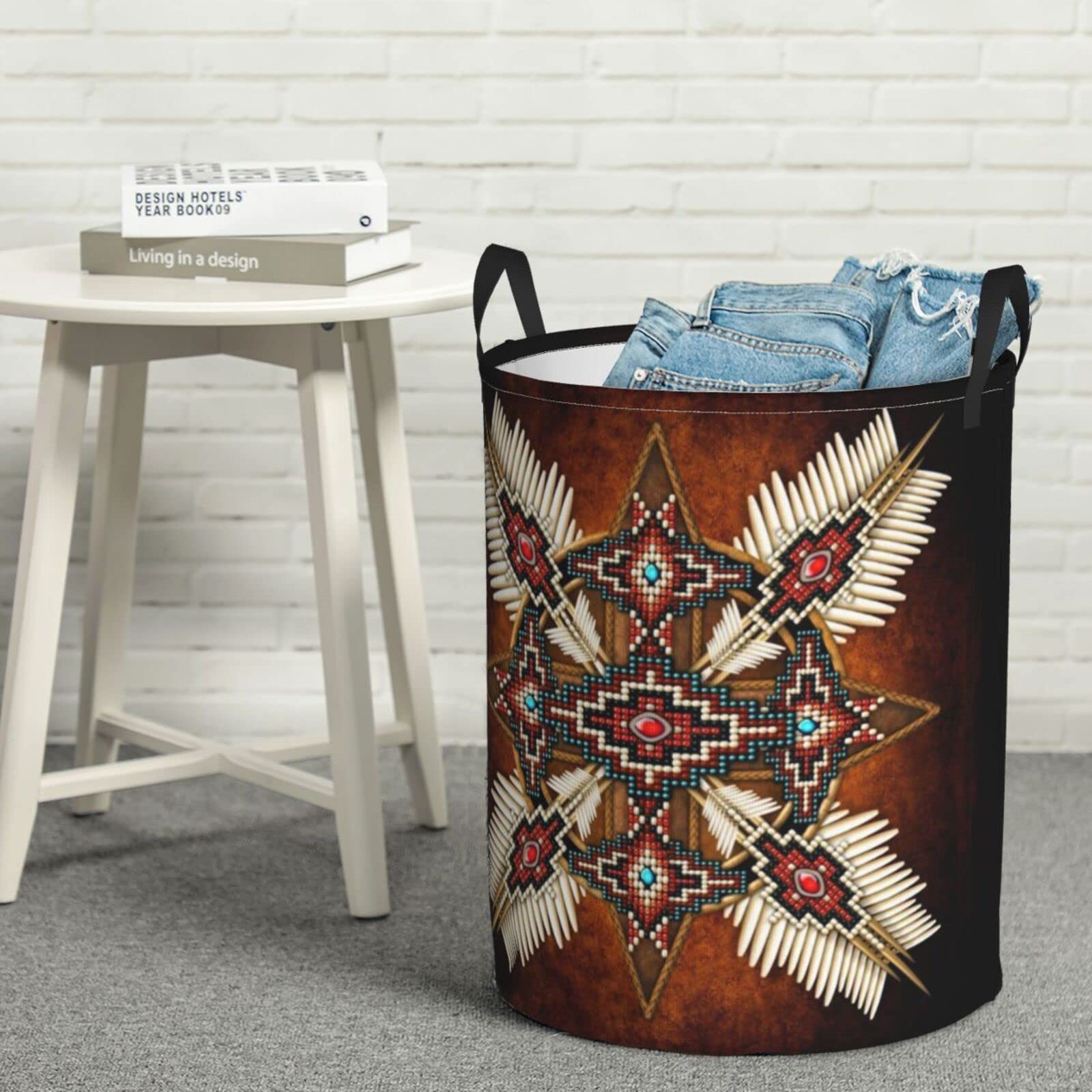 Native American Laundry Hamper Native Laundry Baskets Large Clothes Hampers Dirty Clothes Storage Hamper Bag