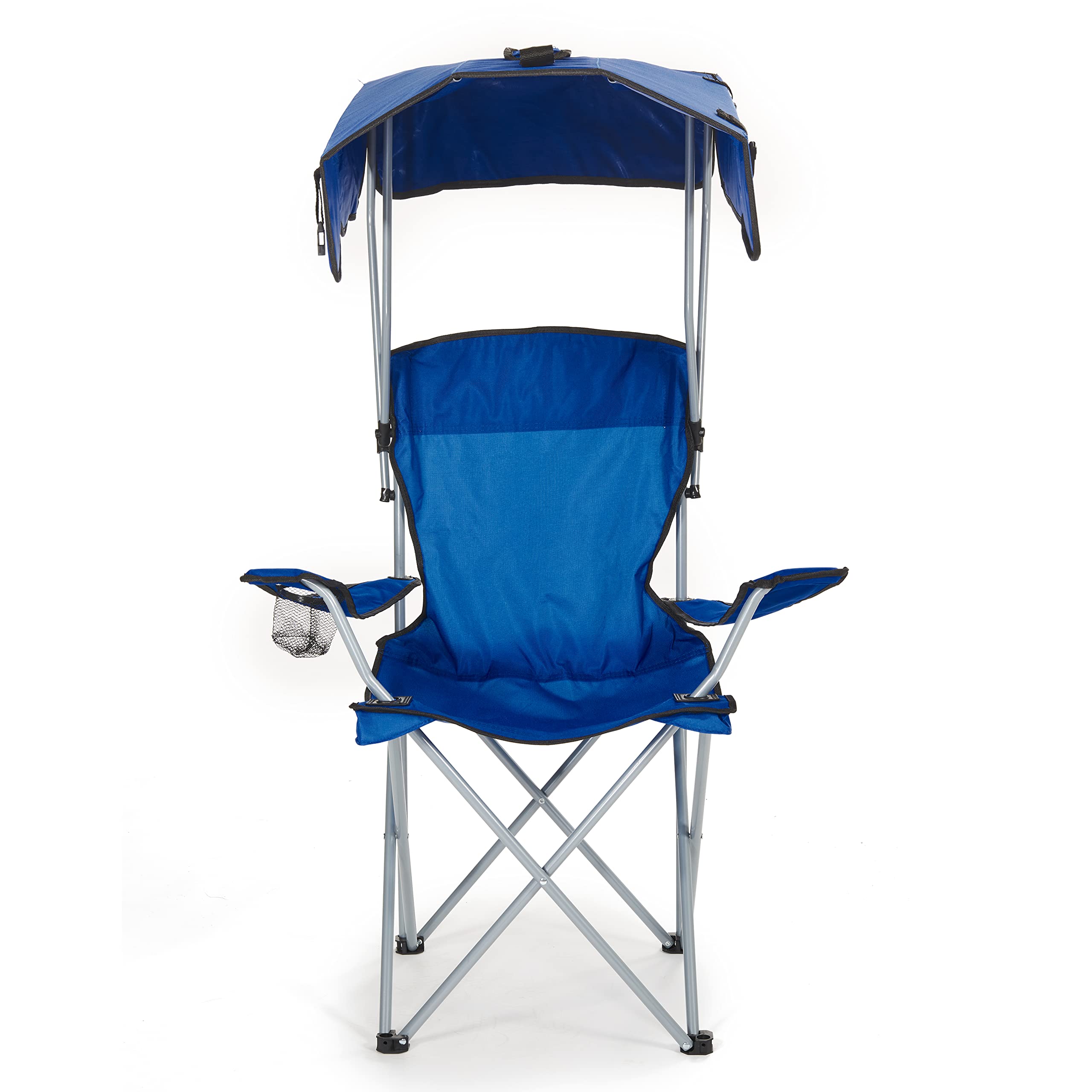 Folding Chair with Cover - Beach Chair with Canopy Shade