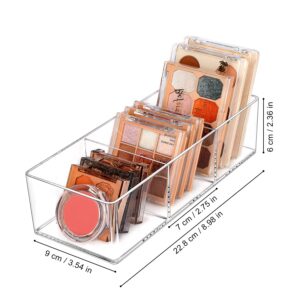 JessLab Acrylic Organizer, 3 Cube Sections Makeup Organizer for Drawer, Makeup Organizer for Vanity, Countertop, Bathroom, Kitchen and Cabinet Storage