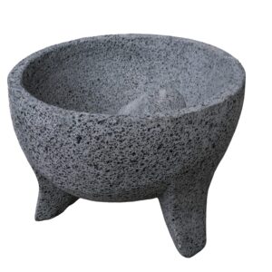 CEMCUI Volcanic Stone Molcajete Capacity for 4 Litres of Sauce