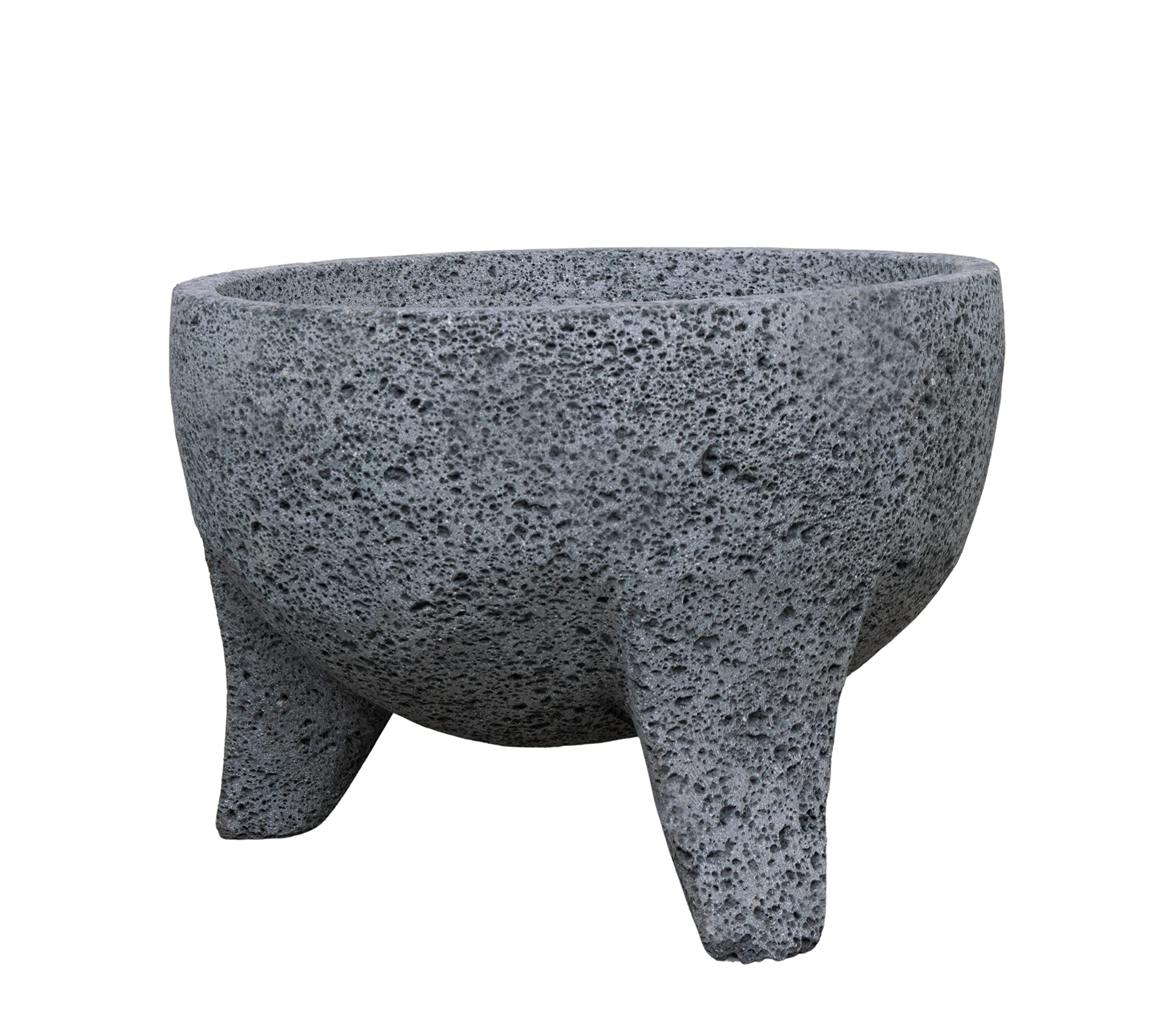 CEMCUI Volcanic Stone Molcajete Capacity for 4 Litres of Sauce