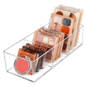 jesslab acrylic organizer, 3 cube sections makeup organizer for drawer, makeup organizer for vanity, countertop, bathroom, kitchen and cabinet storage