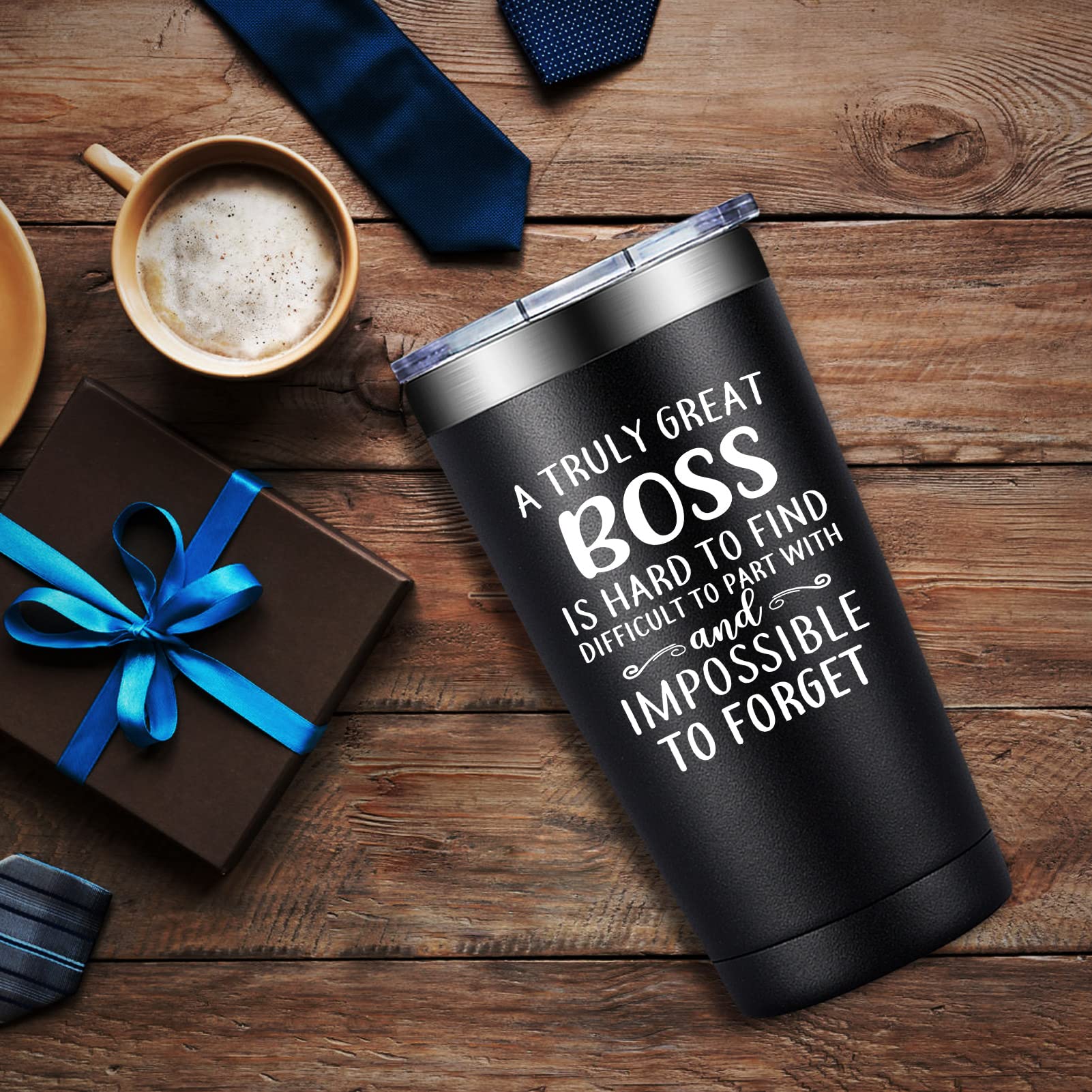 DOEARTE Bosses Day Gifts - Boss Gifts for Men - A Truly Great Boss Is Hard to Find - Retirement, Appreciation, Christmas for Boss, Employees, Leader, Woman - Boss Tumbler 20oz