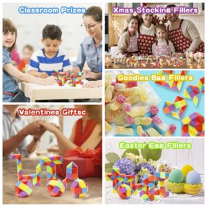 Ganowo 30pcs Party Favors, Fidget Snake Cube Mini Twist Puzzle Party Favors for Kids 4-8-12,Goodies Bag Filler, Stuffer, Prizes, Classroom, Birthday Gift- Valentines Students Gifts for Kid.Teens