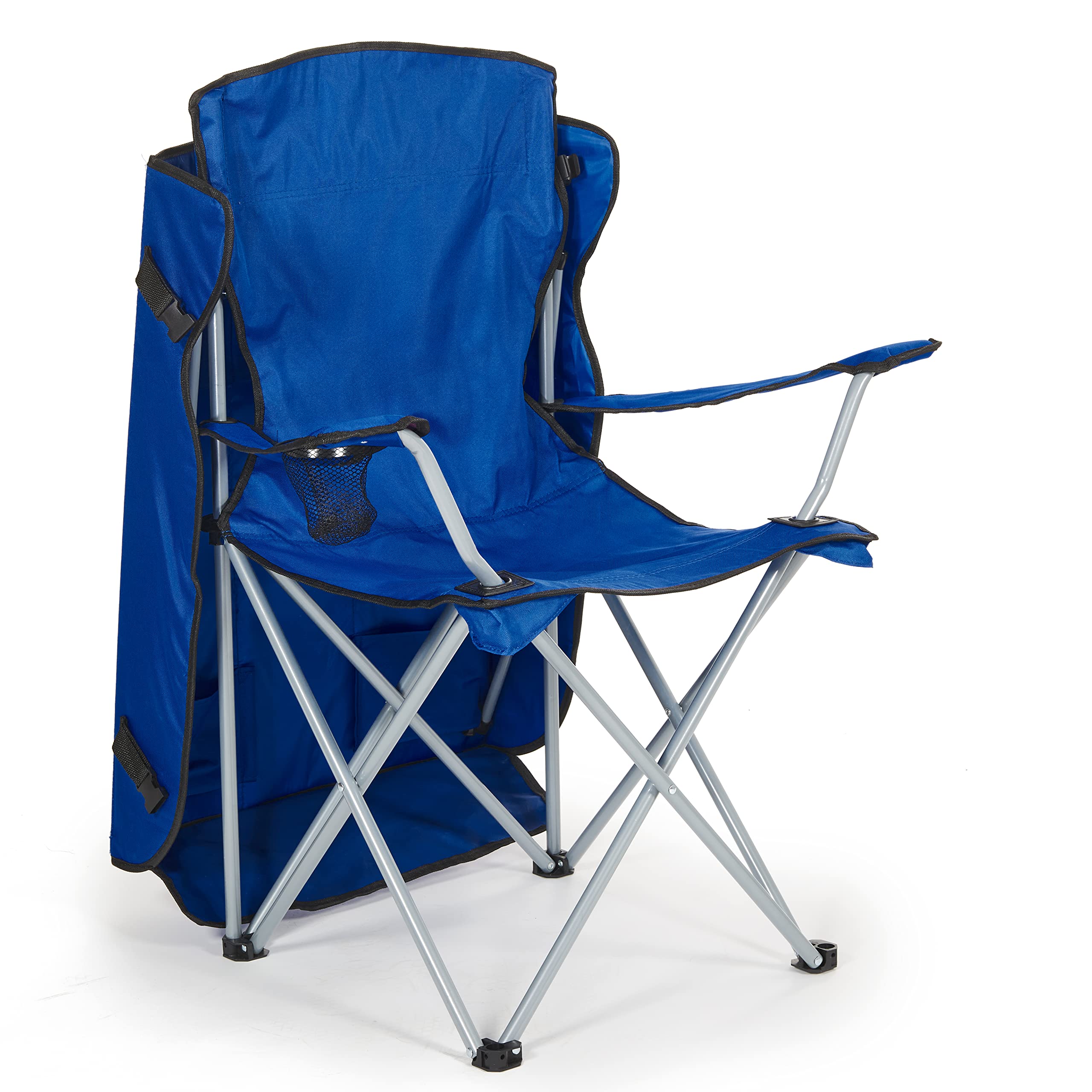 Folding Chair with Cover - Beach Chair with Canopy Shade