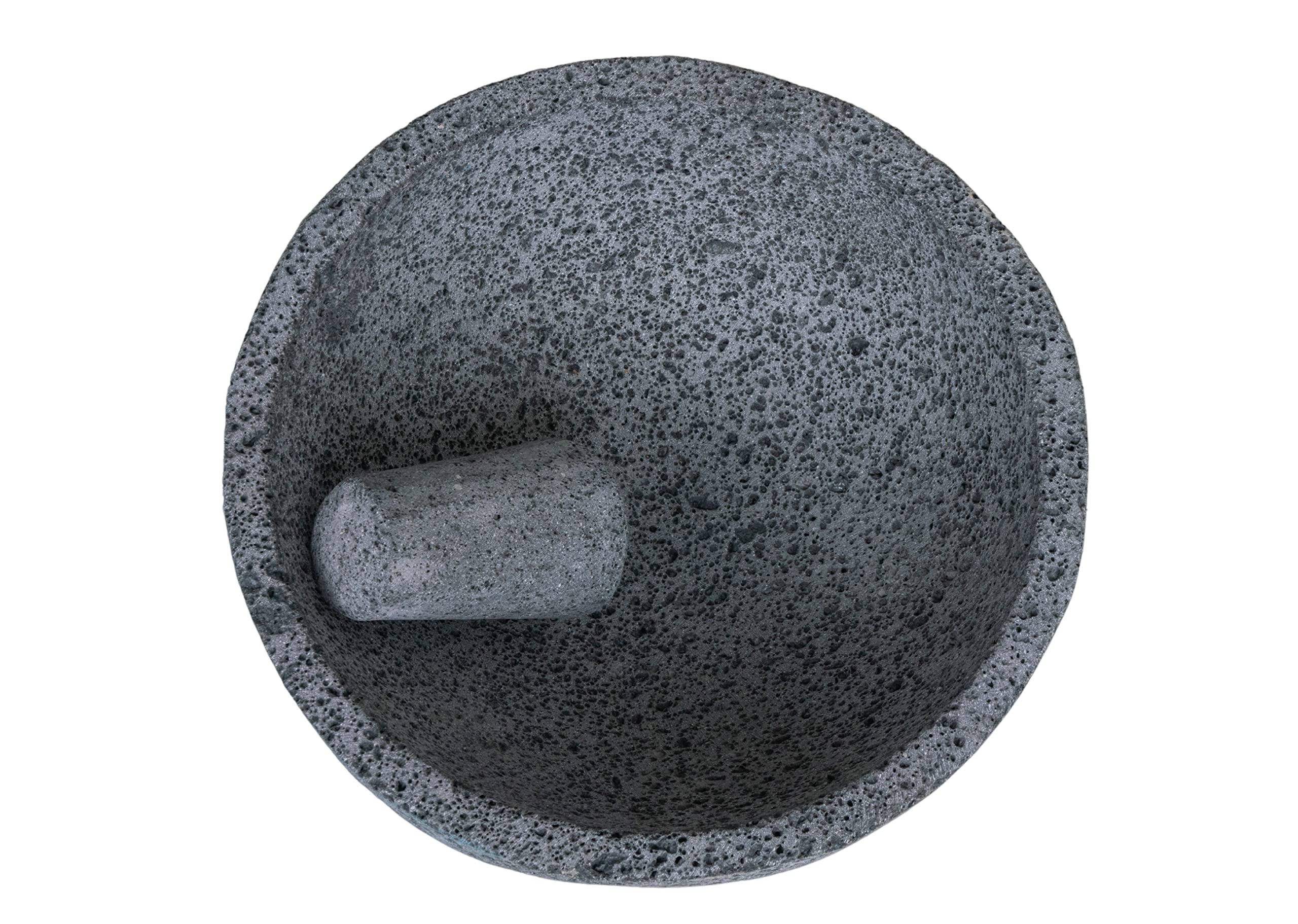 CEMCUI Volcanic Stone Molcajete Capacity for 4 Litres of Sauce