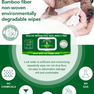 My Turf Unscented Dog Wipes – 100 pcs Pet Wipes for Paw Face Ears and Butt – Cat & Dog Wipes Cleaning – Kitten and Puppy Grooming Bath Wipes 6x8 Inch