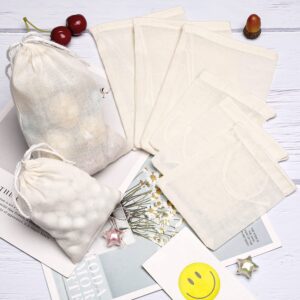 Limko Cotton Bags Muslin Bags Sachet Bag for Home Supplies (3x4 Inch 10 Pack)