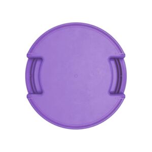 SPARTA Bronco Waste Container Trash Container, Round Trash Bin for Disposal, 10 Gallons, Purple, (Pack of 6)