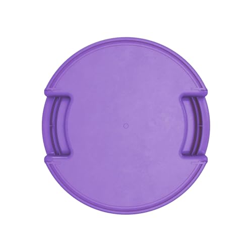 SPARTA Bronco Waste Container Trash Container, Round Trash Bin for Disposal, 10 Gallons, Purple, (Pack of 6)