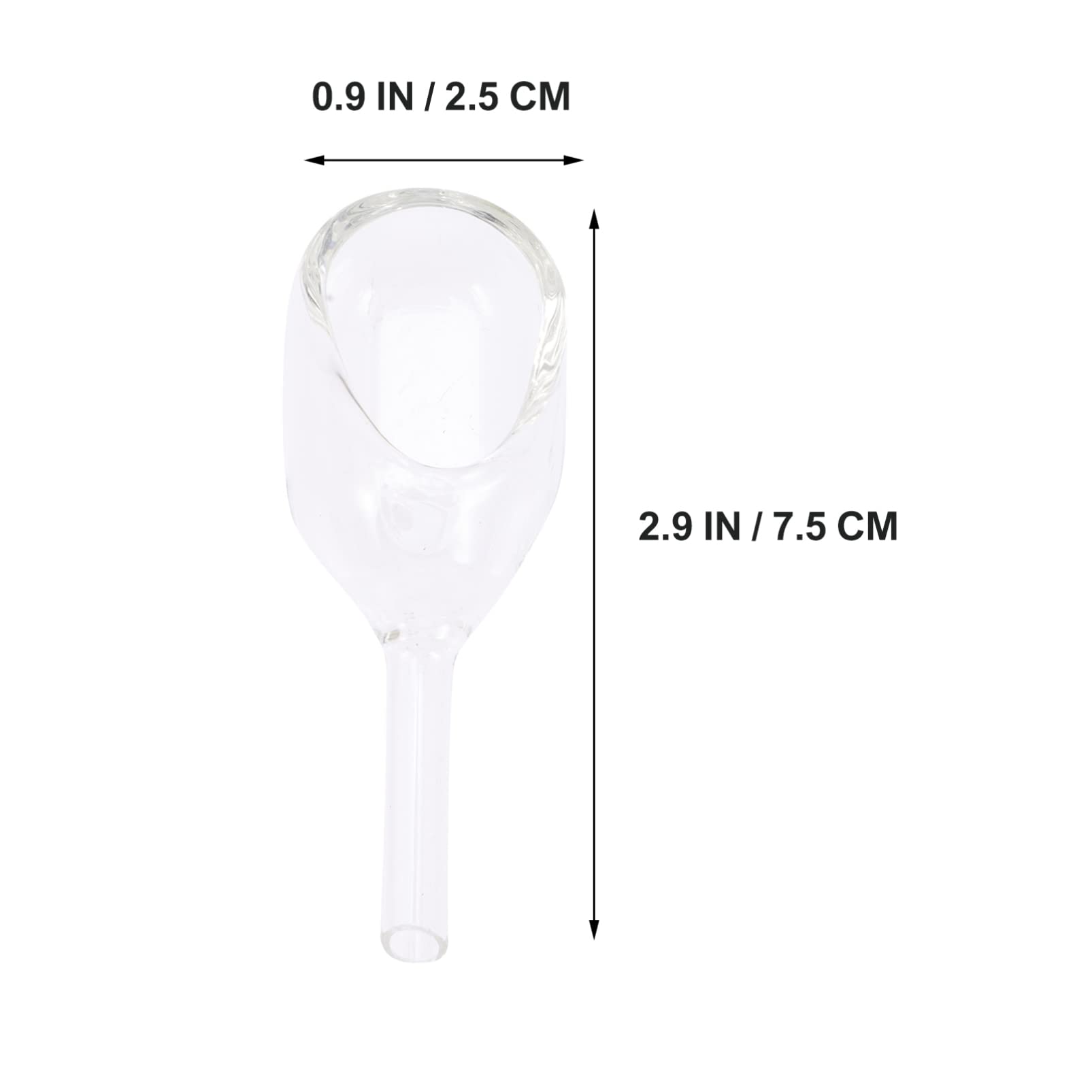 Mipcase 3pcs Glass Weighing Boat Round, Weighing Funnel, Laboratory Glassware Tool Clear