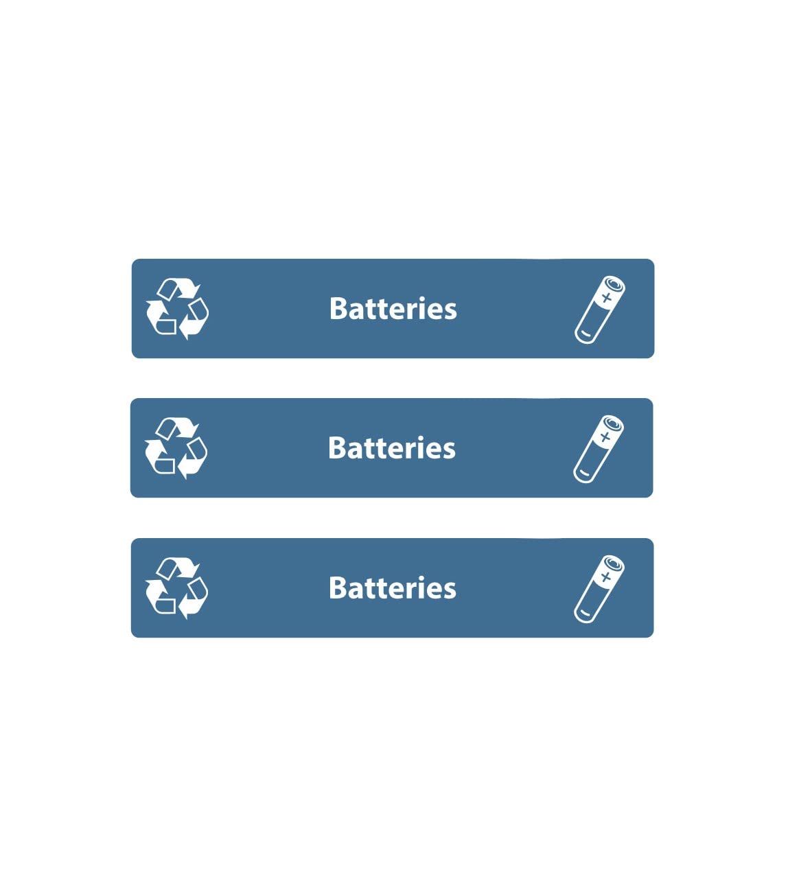 Glasdon Nexus Stack 8G Battery Recycling Bin (Dark Gray, Blue Battery Recycling Decals) – Compact 8-Gallon Stackable Battery Recycle Containers – 1 x 8-Gallon Multi-Waste Battery Bin