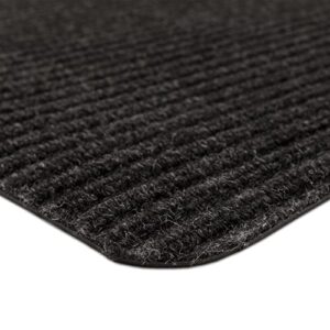 Mohawk Home Utility Floor Mat Solid Charcoal Grey (3' x 4') Perfect for Garage, Entryway, Porch, and Laundry Room