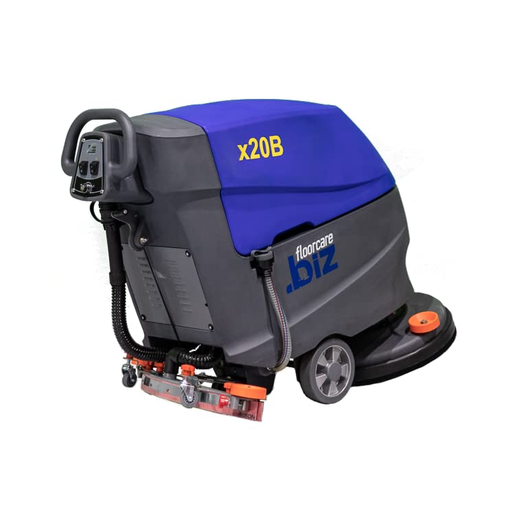 USA-CLEAN Commercial Auto Floor Scrubber Machine - Walk-Behind, Battery-Powered - 20" Cleaning Path, 16-Gallon Tank - High Performance, Easy Operation - All Parts Included (x20B)