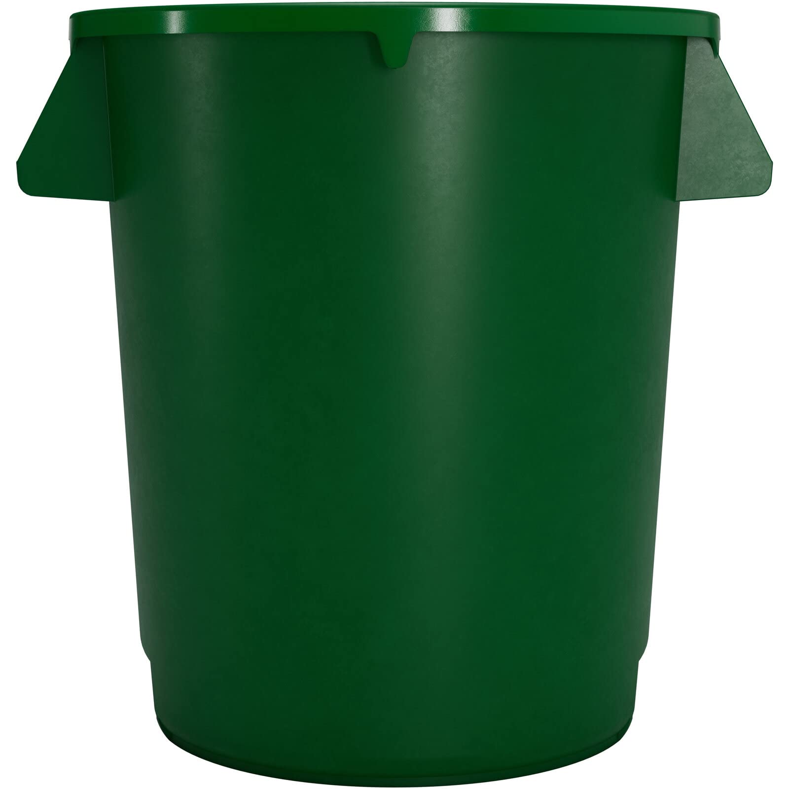 SPARTA Bronco Waste Container Trash Container, Round Trash Bin for Disposal, 10 Gallons, Green, (Pack of 6)