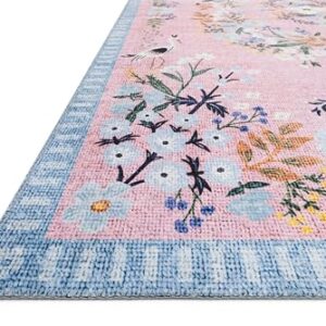 Loloi Rifle Paper Co Palais Rose/Sky 7'-6" x 9'-6" Area Rug