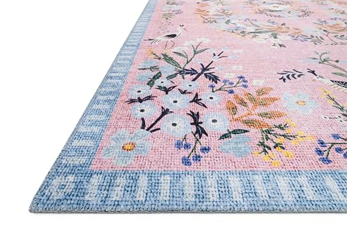 Loloi Rifle Paper Co Palais Rose/Sky 7'-6" x 9'-6" Area Rug