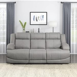 lexicon landwood power double reclining sofa, gray