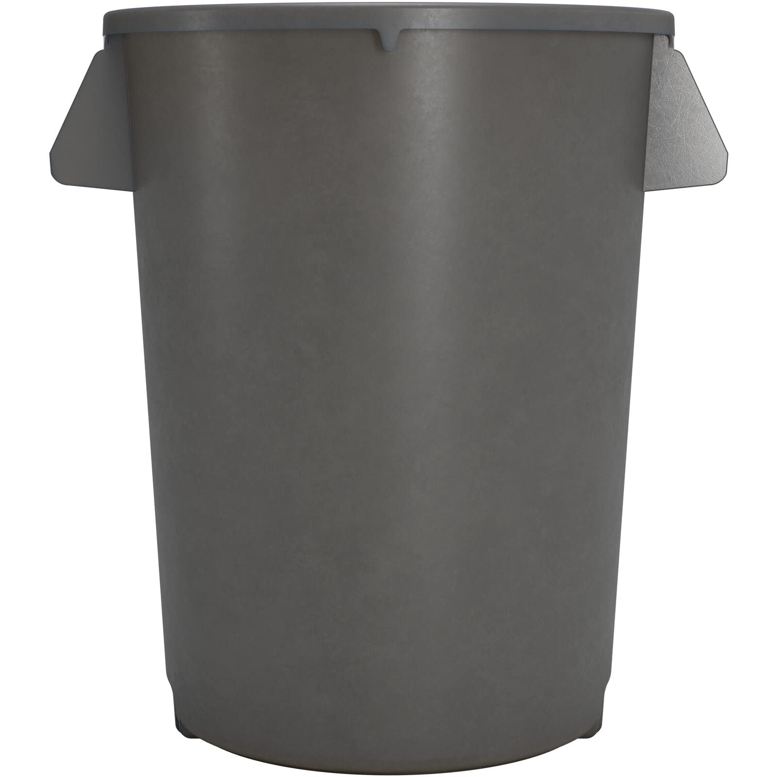 SPARTA Bronco Trash Can, Round Waste Container (Lids Sold Separately), Polyethylene, 20 Gallons, Gray, (Pack of 6)