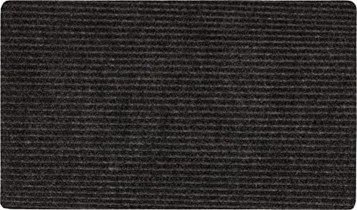 Mohawk Home Utility Floor Mat Solid Charcoal Grey (3' x 4') Perfect for Garage, Entryway, Porch, and Laundry Room