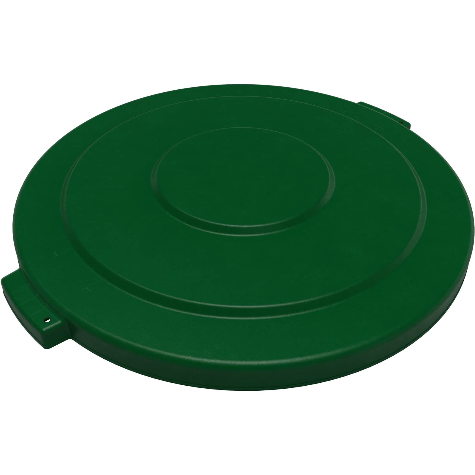 SPARTA Bronco Trash Can Lid, Round Waste Container Cover, Polyethylene, 20 Gallons, Green, (Pack of 6)