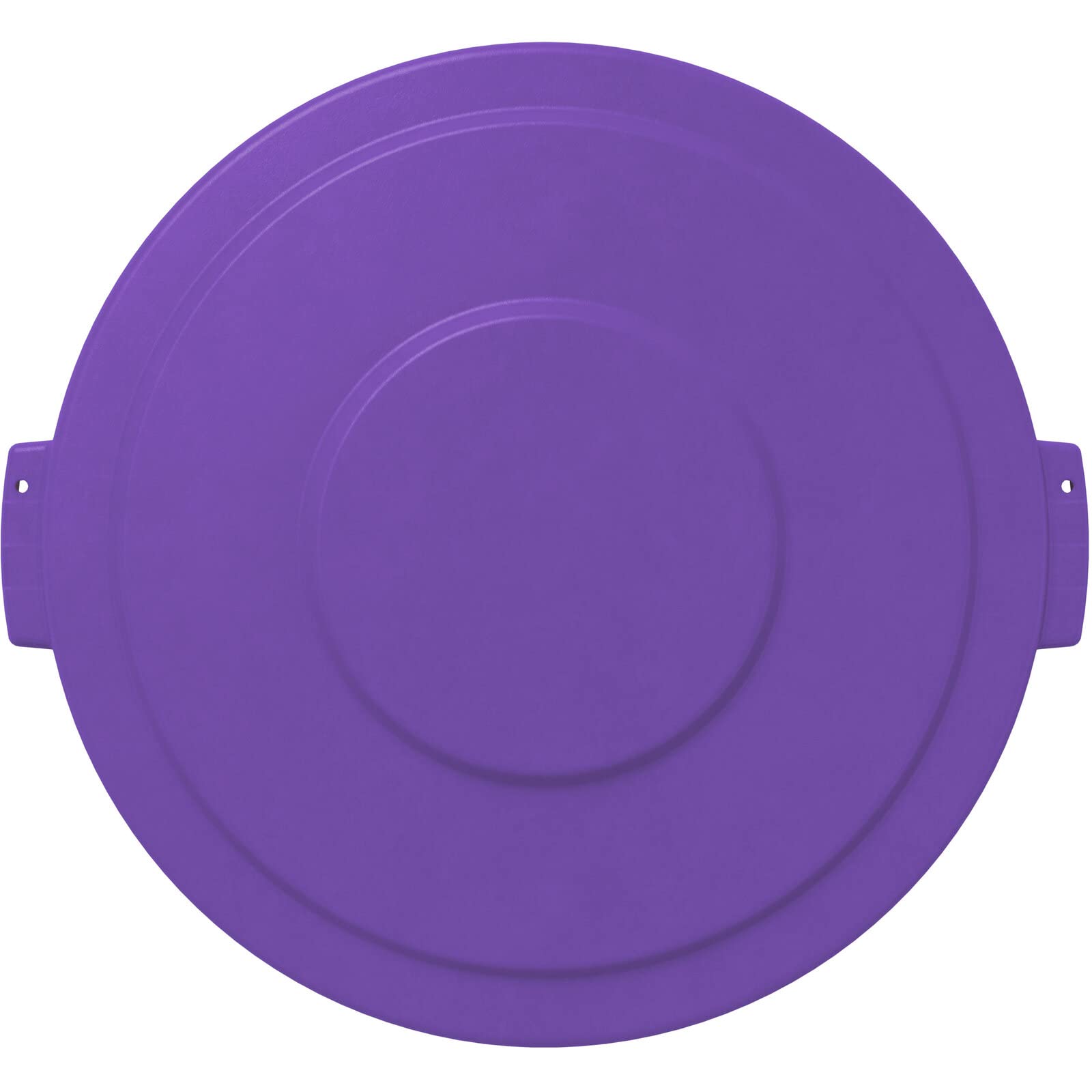 SPARTA Bronco Waste Container Trash Can Lid, Round Trash Bin for Disposal, 32 Gallons, Purple