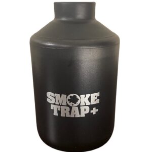 Smoke Trap + Bundle - Includes Smoke Trap + And Extra ECO Replaceable Filter - Personal Air Filter - Long Lasting Smoke Filter 500+ Uses With Easy Exhale - Filters Have Zero Plastic Waste - (Black)