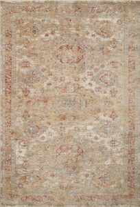 loloi gaia gold/taupe 2'-0" x 3'-0" accent rug