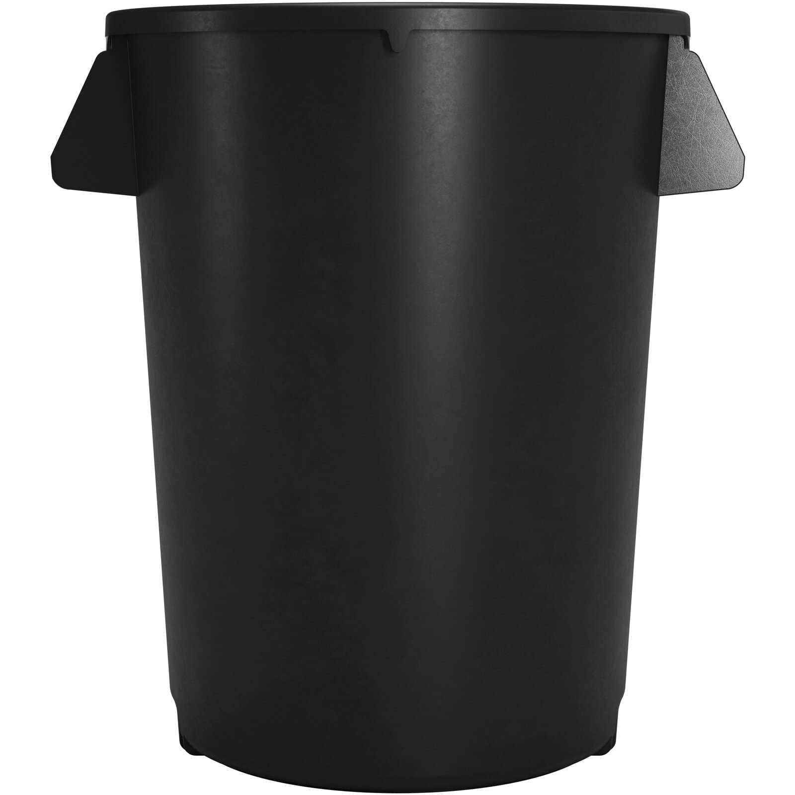 SPARTA Bronco Waste Container Trash Container, Round Trash Bin for Disposal, 32 Gallons, Black, (Pack of 4)