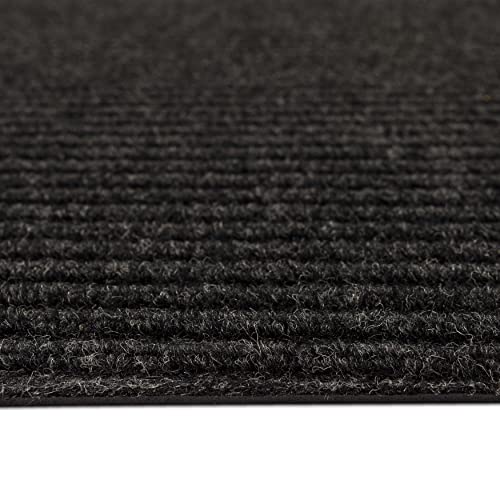 Mohawk Home Utility Floor Mat Solid Charcoal Grey (3' x 4') Perfect for Garage, Entryway, Porch, and Laundry Room