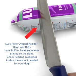 Lucy Pet Products Chicken Formula Dog Food Roll 1 lb, Meaty, Semi-Moist Dog Food (100600073)