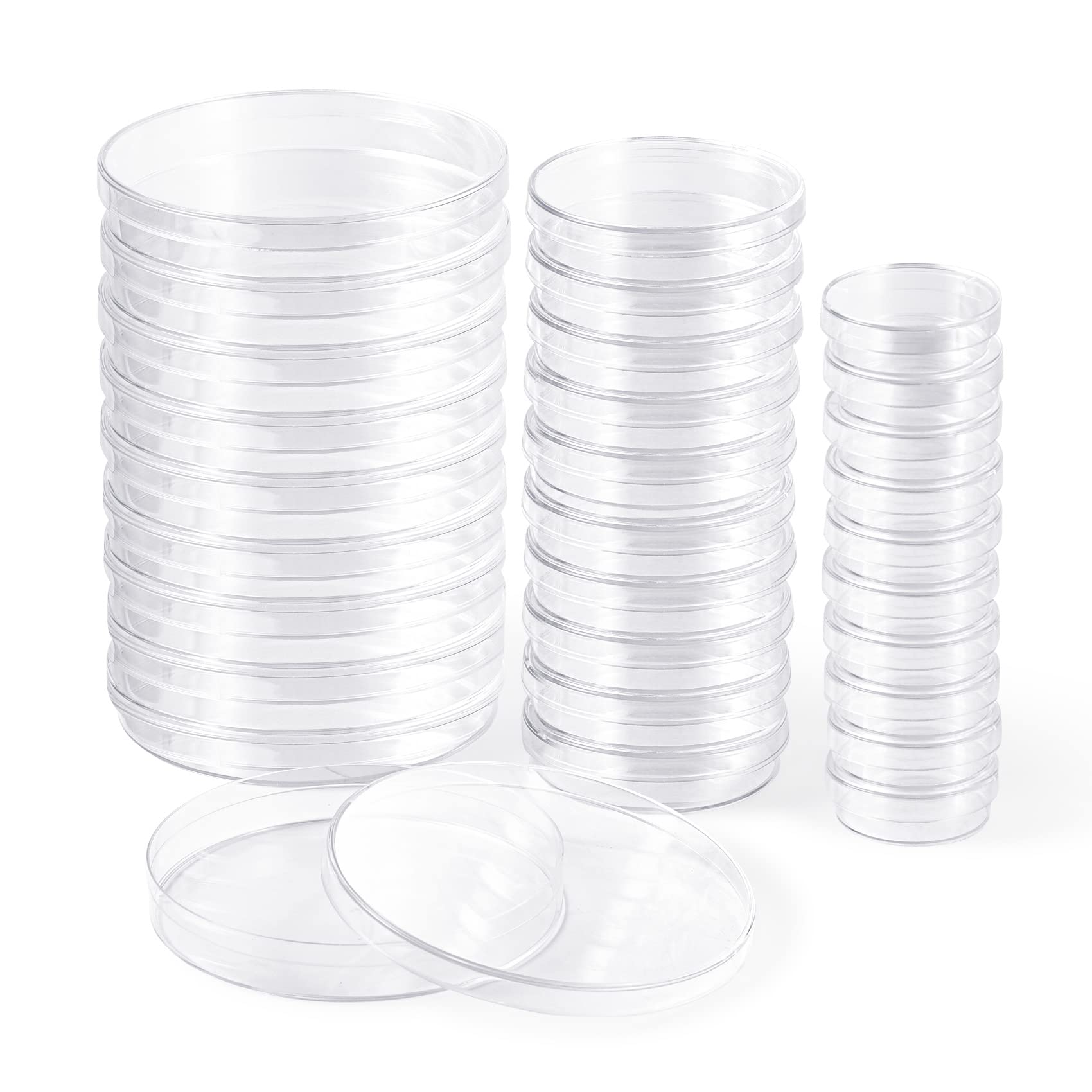 10 Pack Plastic Petri Dishes with Lid 35mm Dia x 10mm Deep, Annhua Petri Plates Culture Dishes Tissue Culture Plate with Cover, Used for Laboratory Analysis and Microbiology Studies