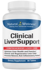 natural wellness clinical liver support supplement - patented milk thistle, curcumin & alpha r-lipoic acid - 12 natural ingredients for maximum absorption - cleanse and repair liver