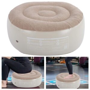 plplaaoo Inflatable Stool,Inflatable Foot Rest,Soft PVC Inflatable Foot Chair,Portable Durable Inflatable Ottoman for Home, Garden, Office, Travel and Camping