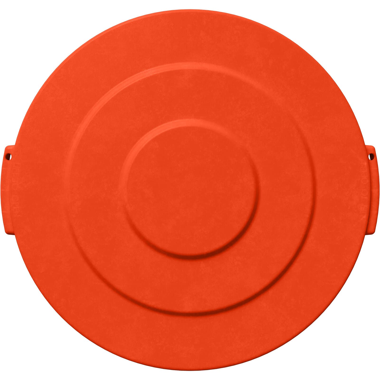 SPARTA Bronco Trash Can Lid, Round Waste Container Cover, Polyethylene, 10 Gallons, Orange