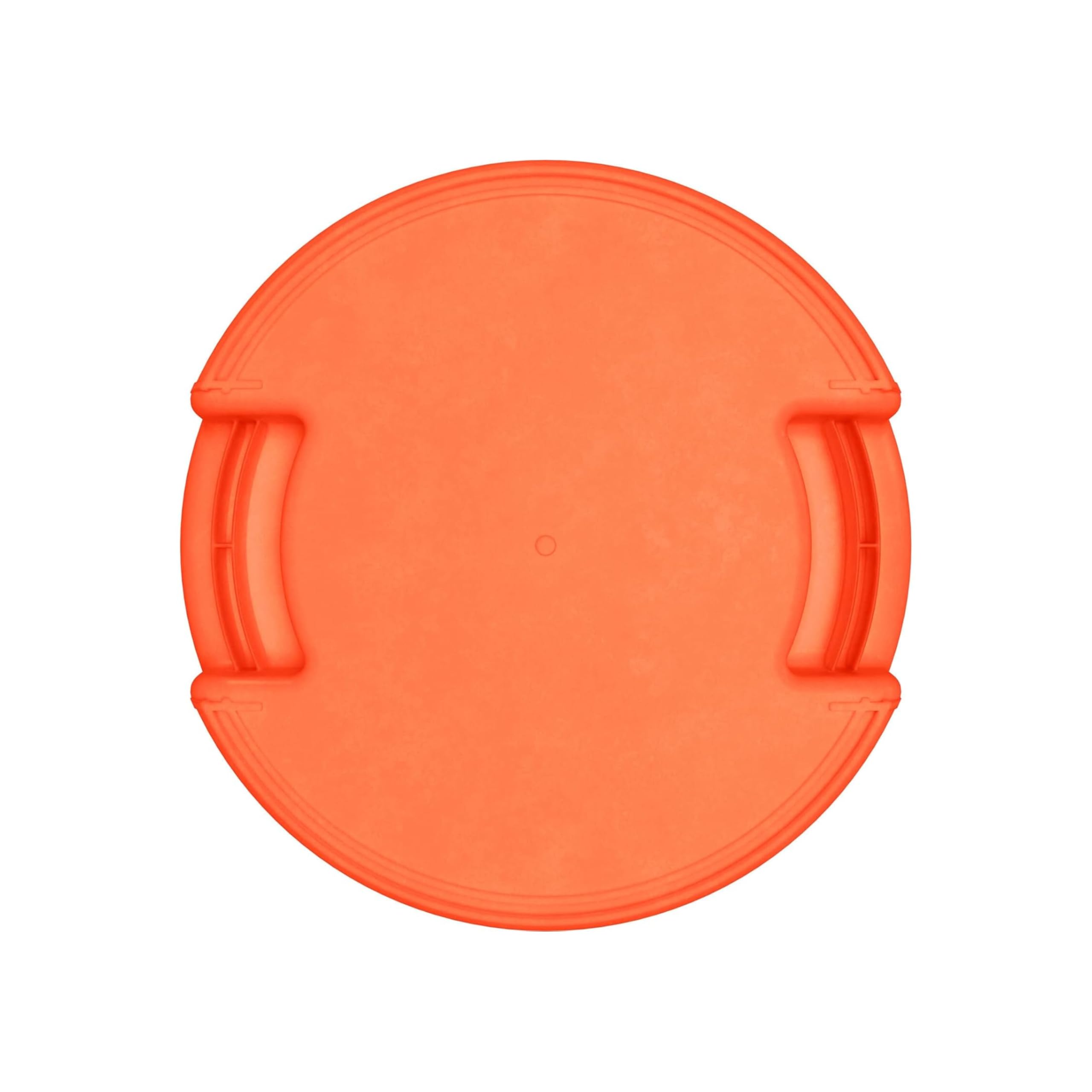 SPARTA Bronco Waste Container Trash Container, Round Trash Bin for Disposal, 10 Gallons, Orange