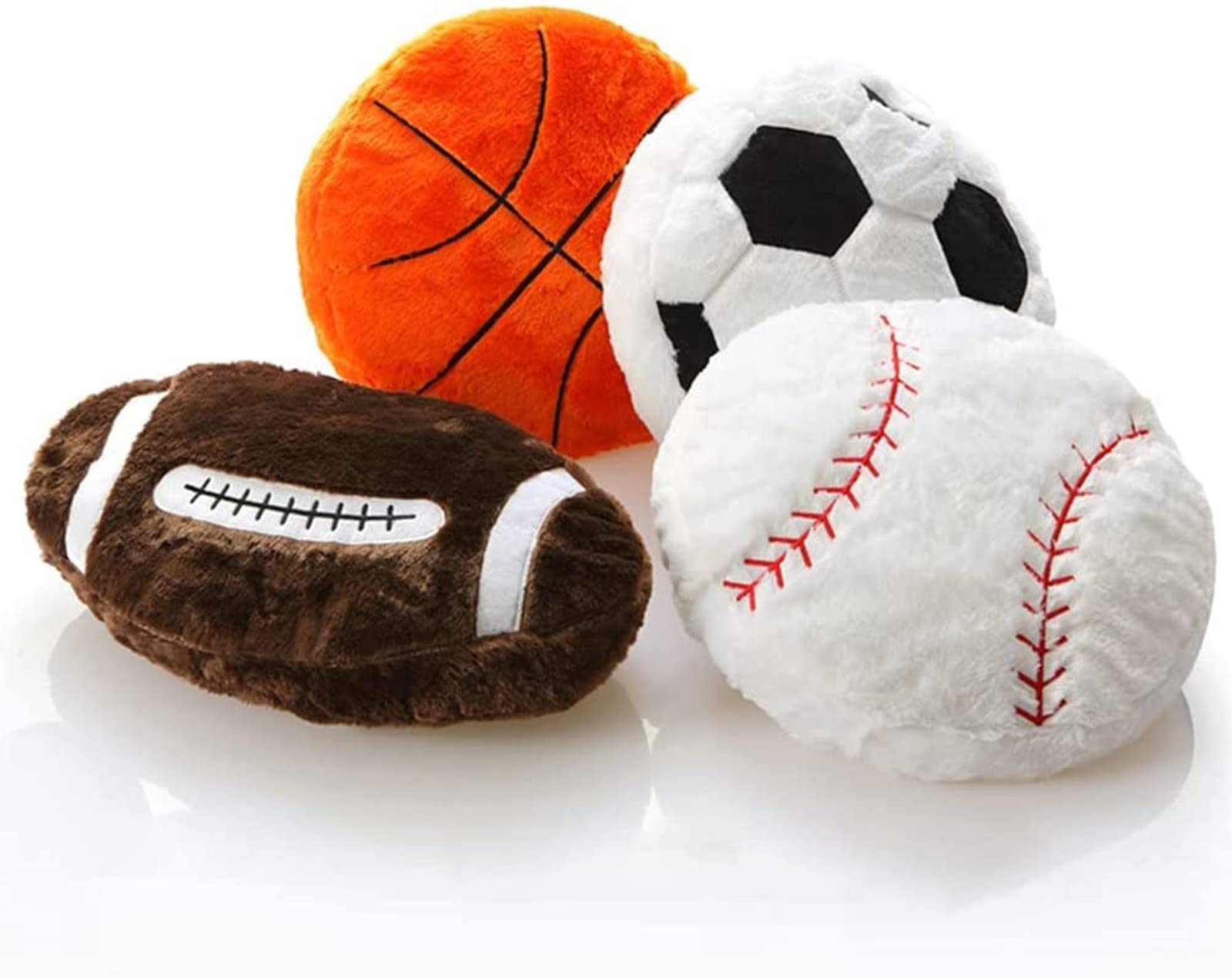 18 Inch Football Throw Pillow Sports Pillow Soccer Plush Pillow Sport Theme Cushion Stuffed Pillow Soft and Durable Sports Toy Pillow Suitable forSofa Decorations andChildren's Giftsfor BoysandGirls