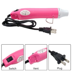 Heat Gun, Mini Hot Air Gun for DIY Crafts Portable Heat Air Gun Tool for Embossing Shrink Wrapping Drying Paint