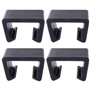 popetpop outside furnishings 4pcs outdoor furniture clips- sectional sofa furniture chair clip, wicker chair fasteners home accessory for home shop office (black) outdoor sofa