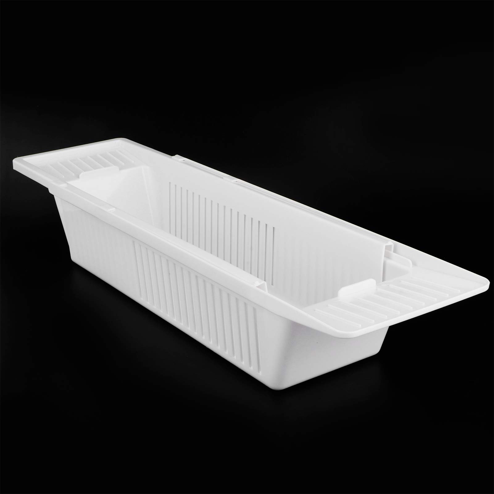 Bathtub Shelf, Retractable MultiFunctional Bathtub Caddy Tray, AntiRust for Bathtub Shampoo