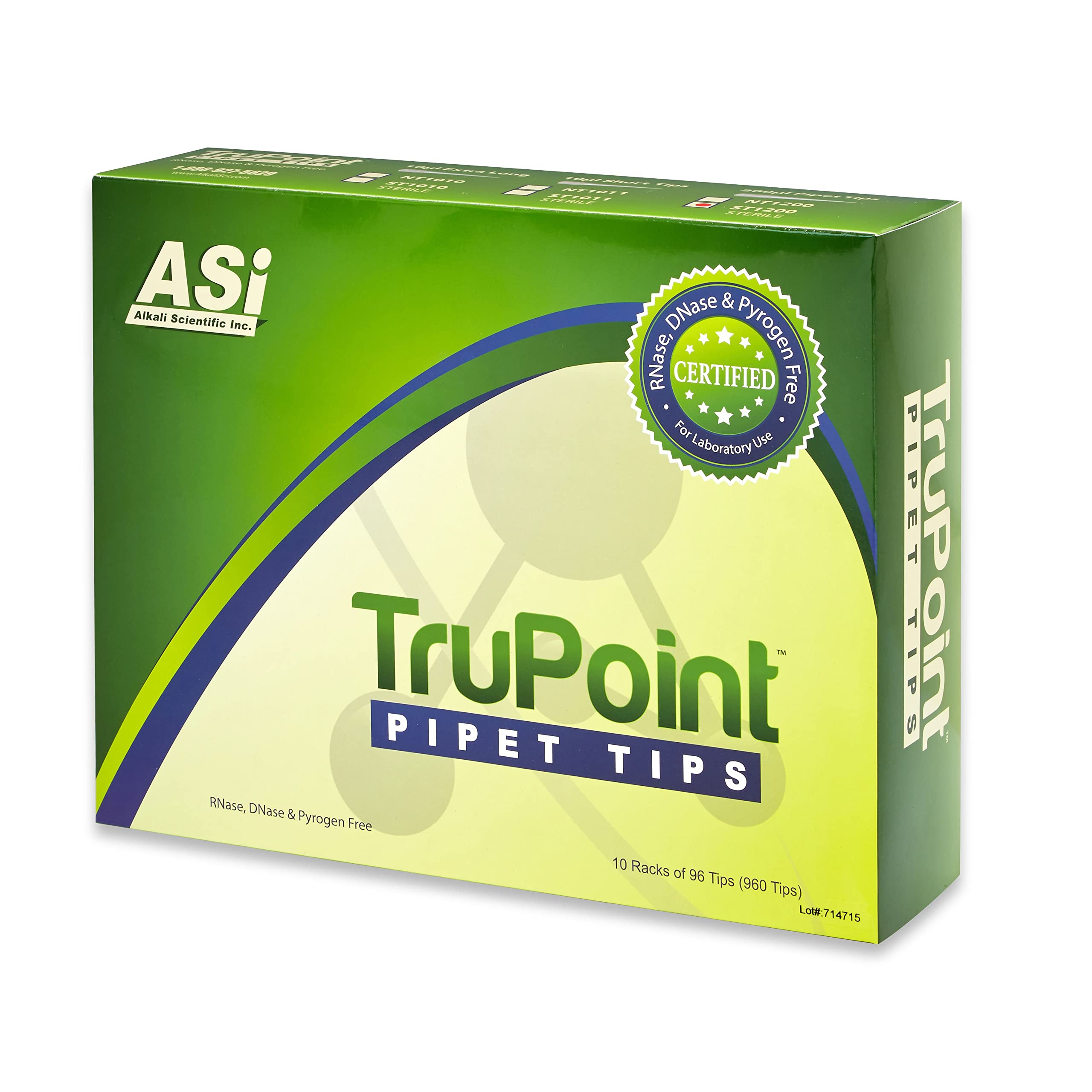 Universal Pipette Tips, TruPoint™ (960, 10ul Short, Sterile, Racked)