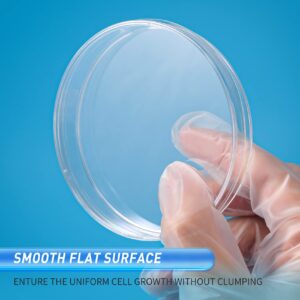 10 Pack Plastic Petri Dishes with Lid 35mm Dia x 10mm Deep, Annhua Petri Plates Culture Dishes Tissue Culture Plate with Cover, Used for Laboratory Analysis and Microbiology Studies