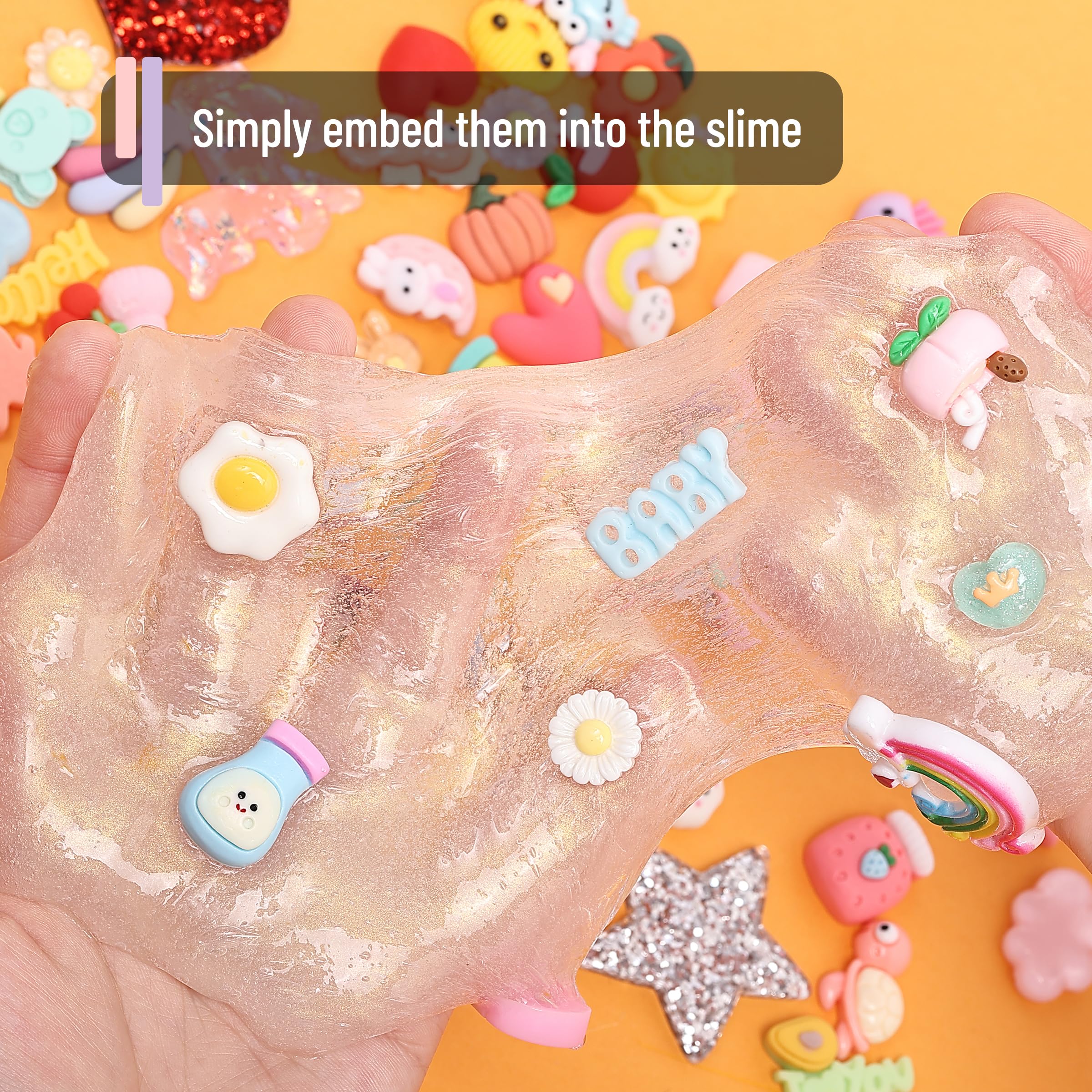 Mr. Pen- Slime Charms, 100pcs, Resin Charms, Charms for Slime, Cute Charms, Flatback Resin Charms, Fake Candy Charms, Flatback Charms, Resin Flatback Charms, Flat Back Resin Charms, Easter Egg Fillers