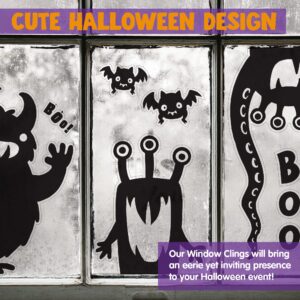 JOYIN Halloween Decorations Window Clings - Hallowmas Monster Window Covers Novelty Cute Wiggly Monster Window Decal Stickers for Halloween Party Decoration Party Supplies Decor Window Decoration