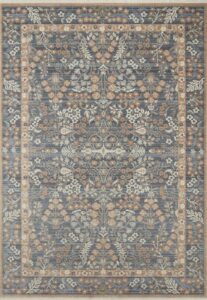 loloi rifle paper co holland navy 3'-7" x 5'-1" accent rug